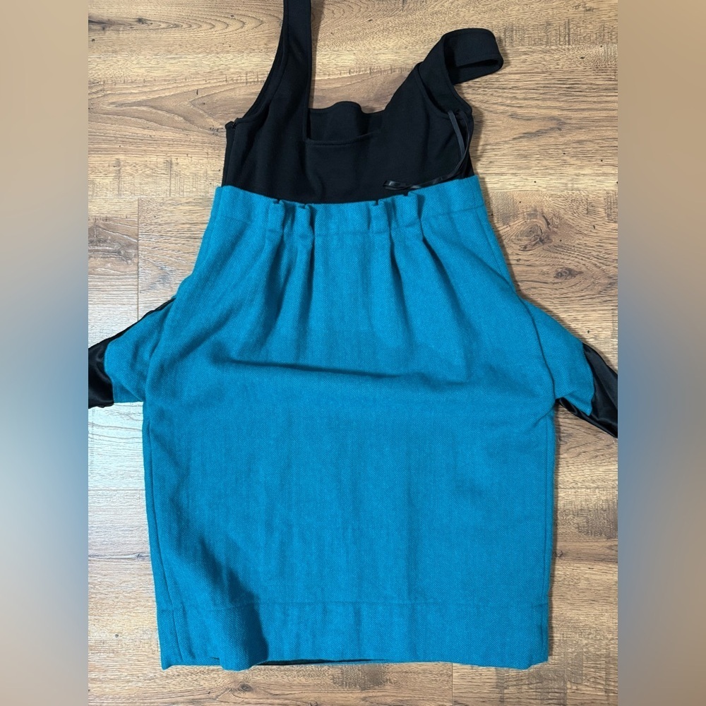 DIANE von FURSTENBERG Wool Teal High-Waisted Women's Dress size 8